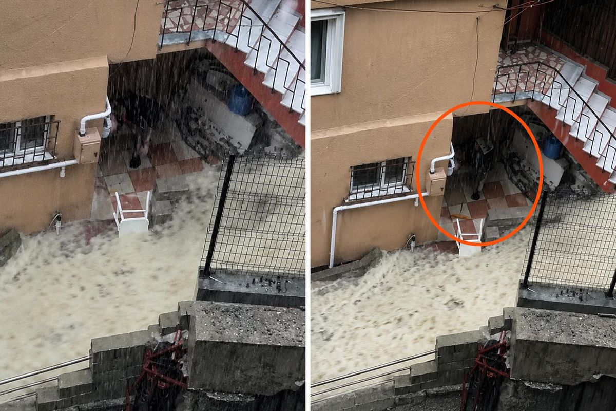 Sağanak dehşetinin yaşandığı İstanbul'da sel sularına çekpasla müdahale etti