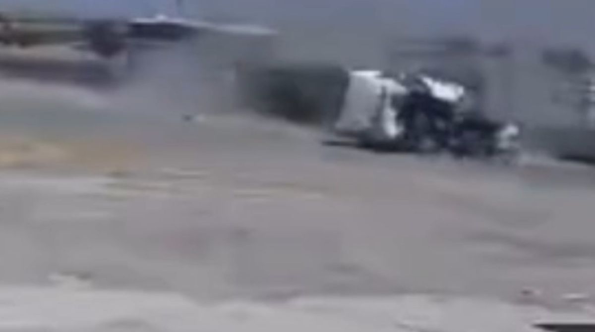 Şanlıurfa'da TIR'ın kamyona çarptığı ölümlü kaza kamerada