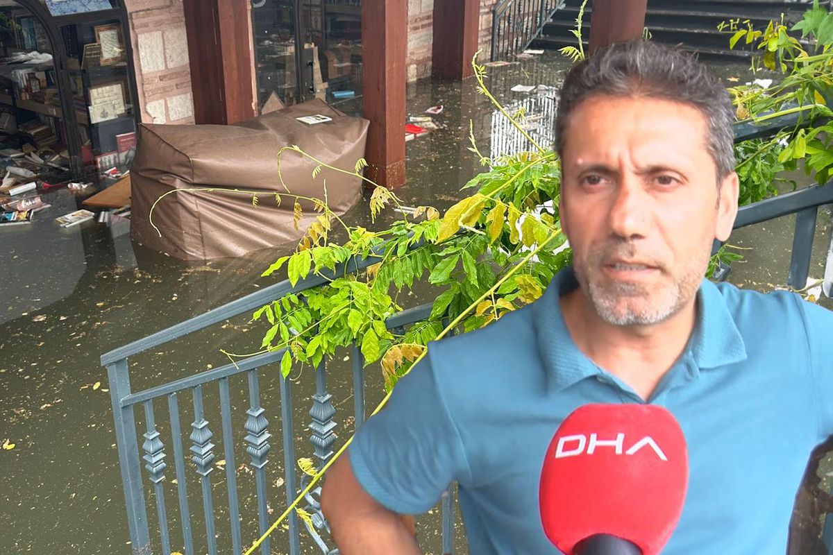 İstanbul'da yüzlerce kitap kullanılamaz hale geldi, esnaf isyan ediyor: Belediyeyi defalarca aradık ama...
