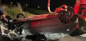 Adana'da sulama kanalına devrilen otomobilin sürücüsü yaşamını yitirdi