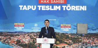 Beykoz'da 1071 hak sahibine tapu sevinci