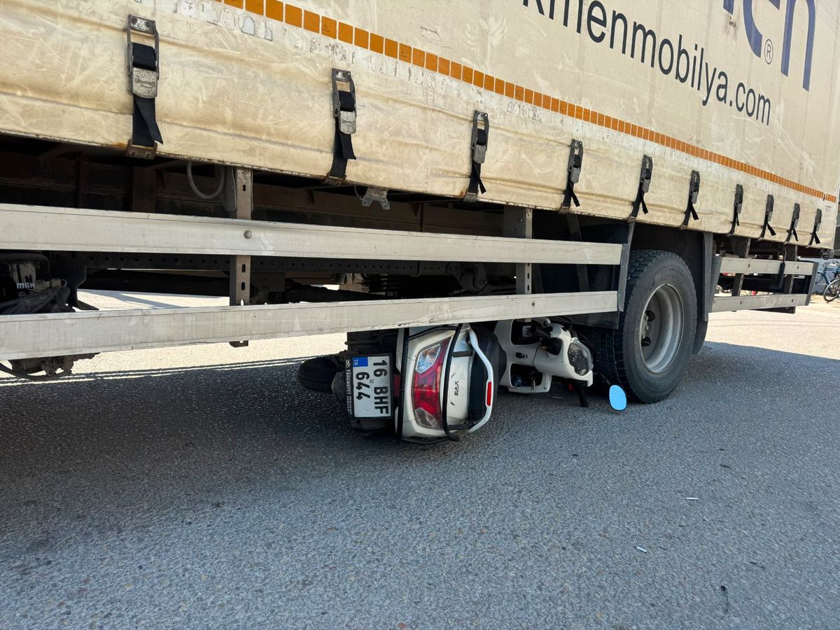 İnegöl'de meydana gelen trafik kazasında hayatını kaybeden motosiklet sürücüsünün fotoğrafı.