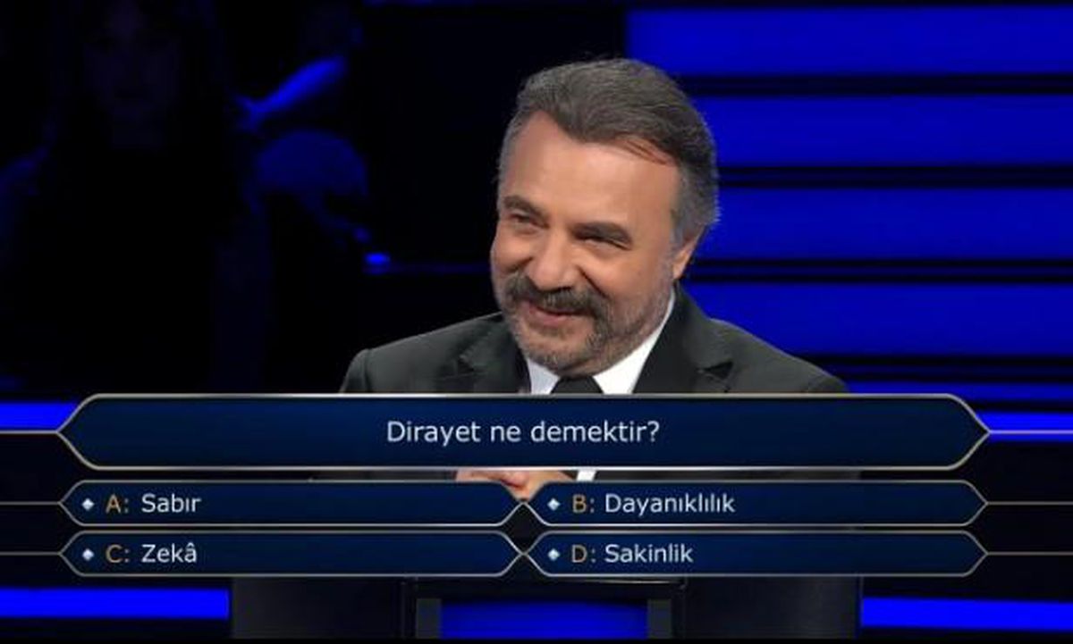 Kim Milyoner Olmak İster yarışmasının logosu ve stüdyo görüntüsü