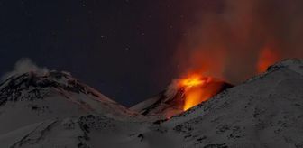İtalya'da Etna Yanardağı yeniden güçlü şekilde kül püskürttü