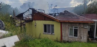 Kastamonu'da çıkan yangında evde hasar oluştu