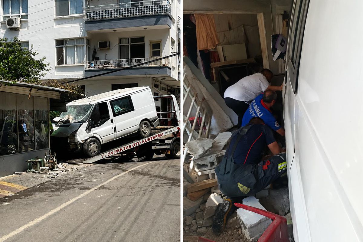 Osmaniye'de Kıraathaneye Giren Minibüs Faciası: 1 Ölü