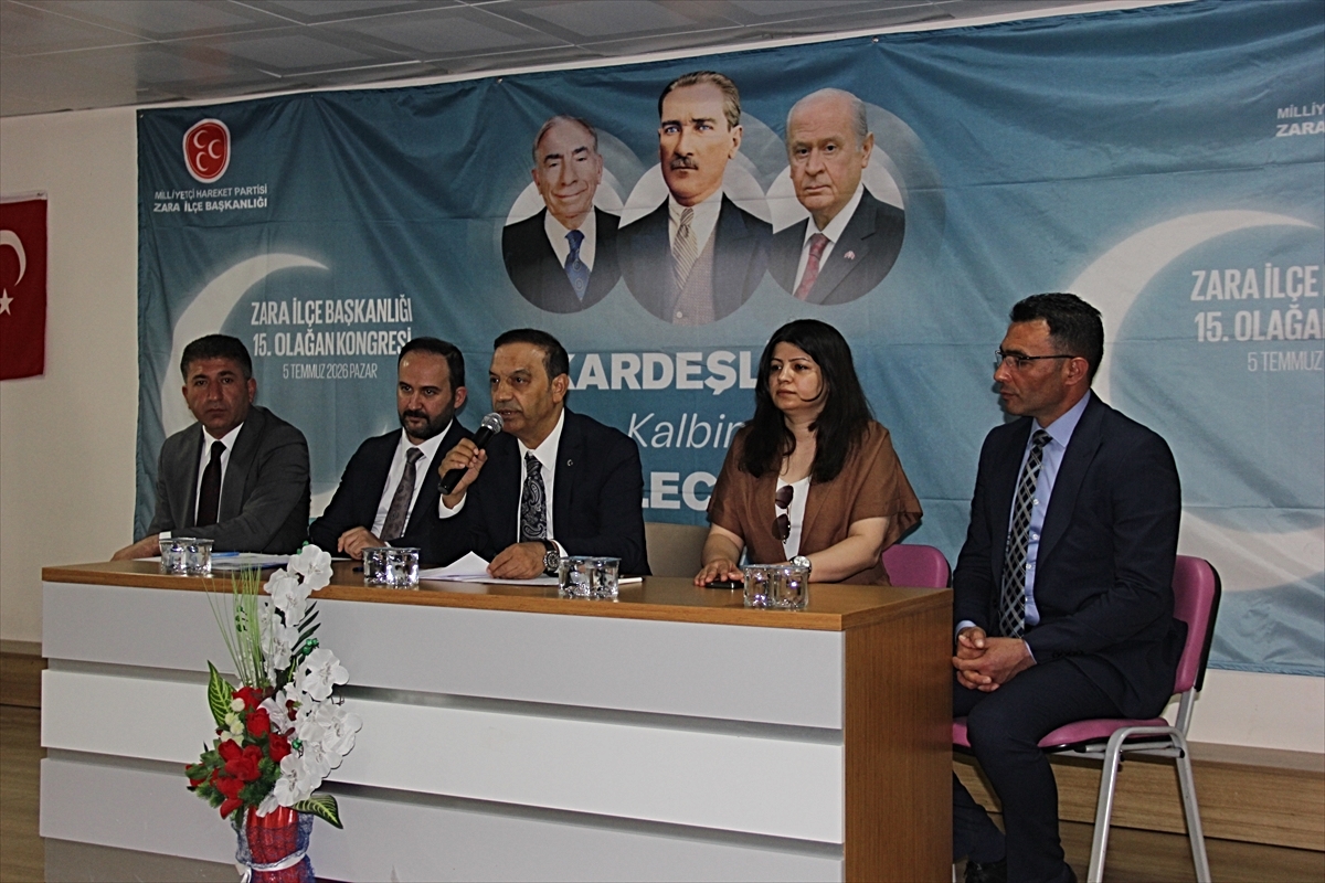 MHP Zara İlçe Başkanlığına Erdem Yiğit yeniden seçildi