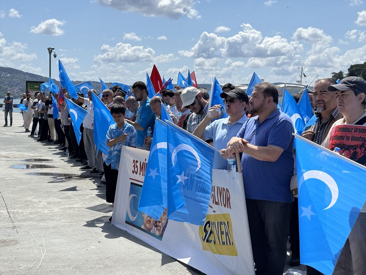 Urumçi olaylarına ilişkin İstanbul'da basın açıklaması yapıldı