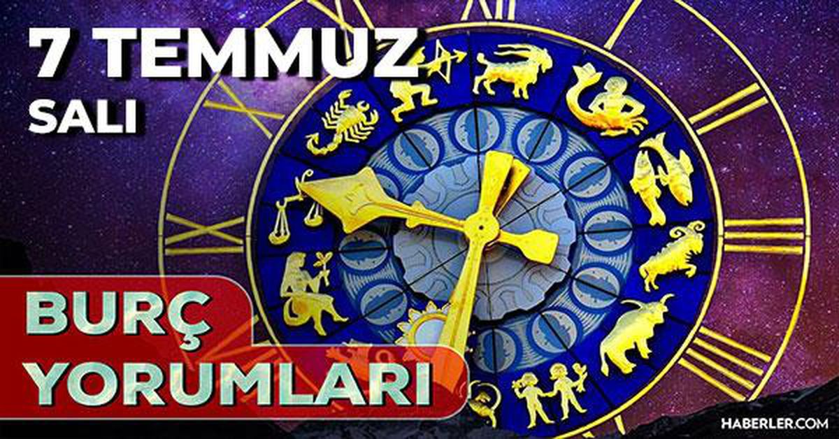 7 Temmuz 2026 tarihli günlük burç yorumlarını gösteren bir grafik veya sembol.