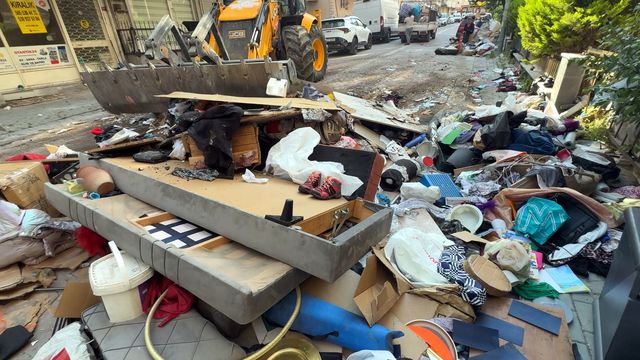 Belongings Scattered on Street