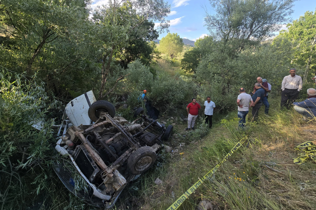 Investigation at accident site