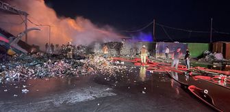 Bursa'da geri dönüşüm tesisinde çıkan yangın söndürüldü