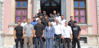 Edirne Belediye Başkanı Gencan, Edirneli pehlivanlarla bir araya geldi
