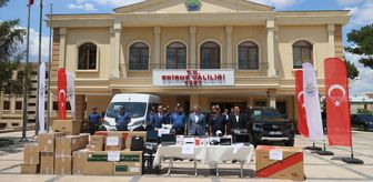 Edirne'de sınır güvenliği için tahsis edilen araçlar tanıtıldı