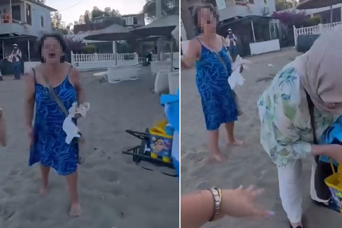 Plajda Başörtülü Anne ve Kıza Saldıran Kadın Gözaltına Alındı
