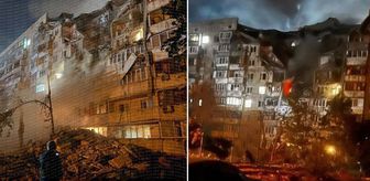 Gece yarısı Kiev'e füze yağdı! 3 kişi öldü, 7 kişi yaralandı