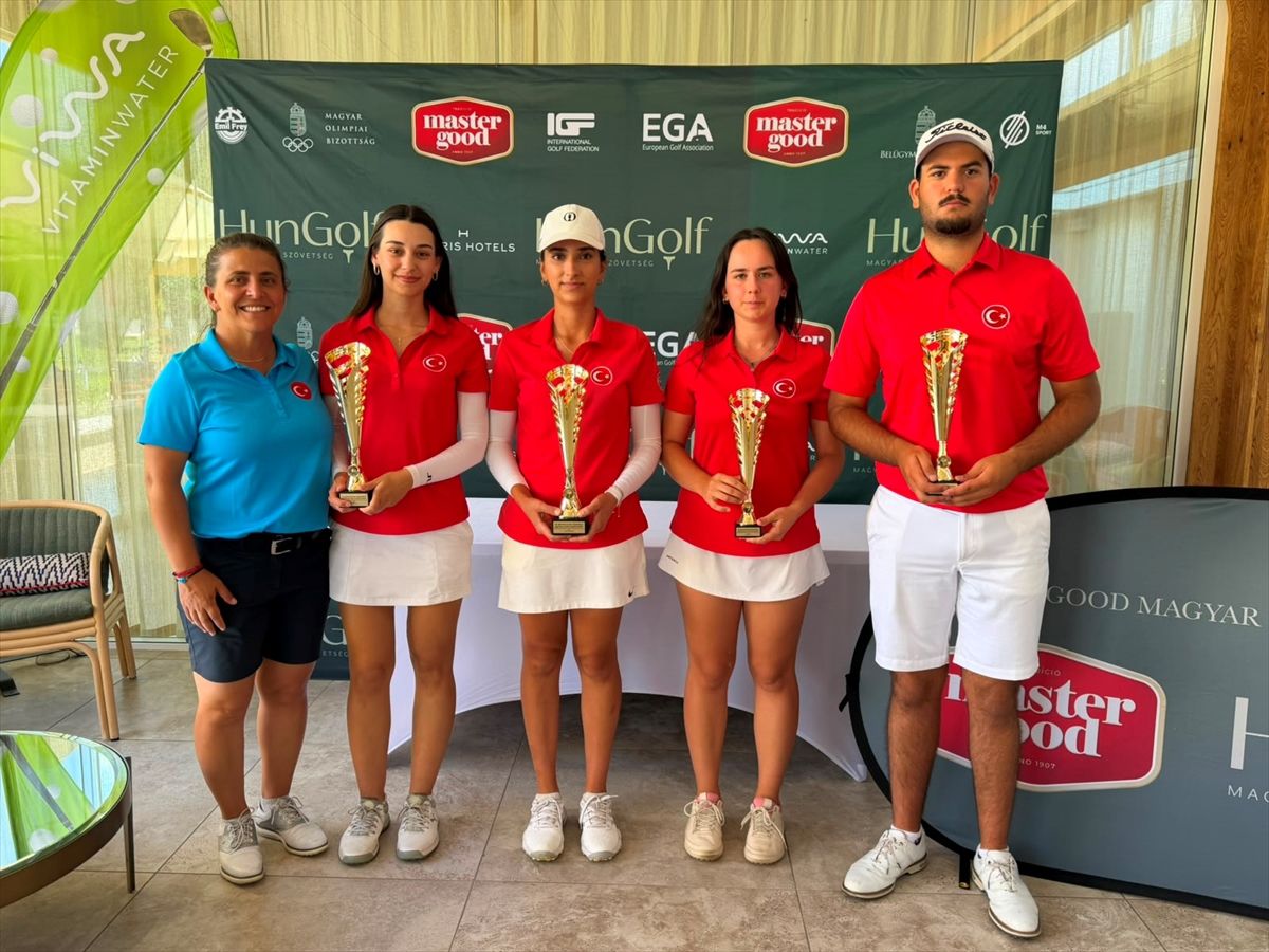 Milli golfçüler, Macaristan'daki turnuvada podyuma çıktı