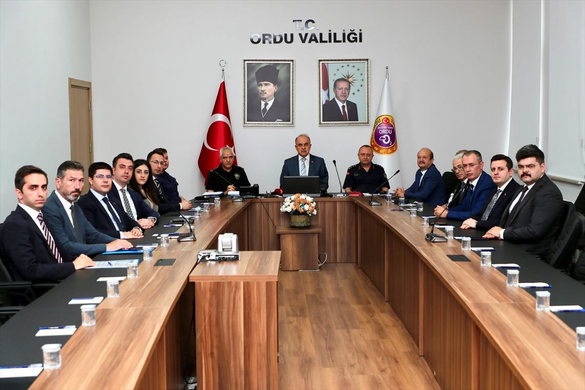 Ordu'da güvenlik, asayiş ve koordinasyon toplantısı yapıldı