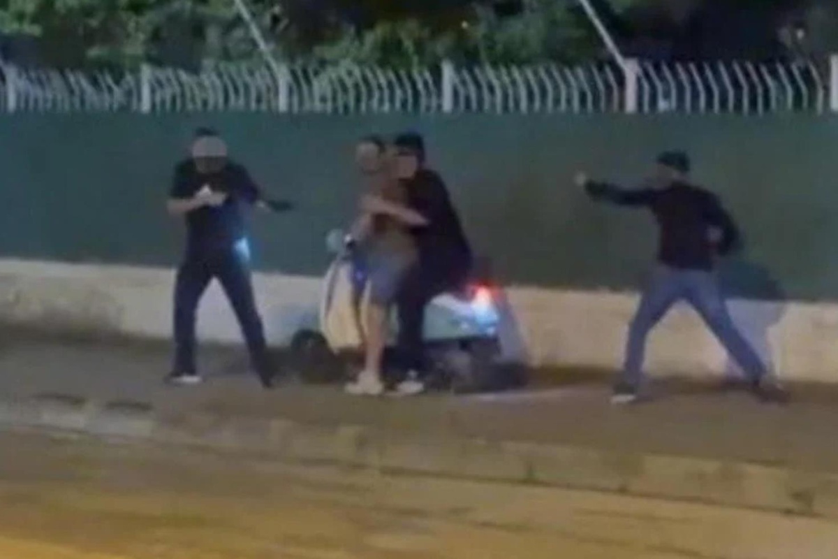 Osmaniye'de düğün salonu önünde çıkan silahlı kavganın görüntüleri ortaya çıktı