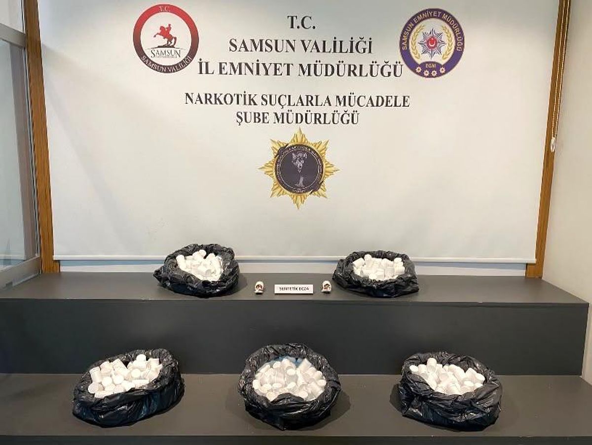 Samsun'da 38 bin uyuşturucu ecza ele geçirildi: 3 gözaltı