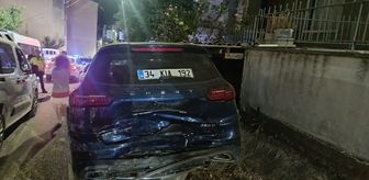 Sinop'ta 'Dur' ihtarına uymayan sürücü otomobiliyle park halindeki araca çarptı