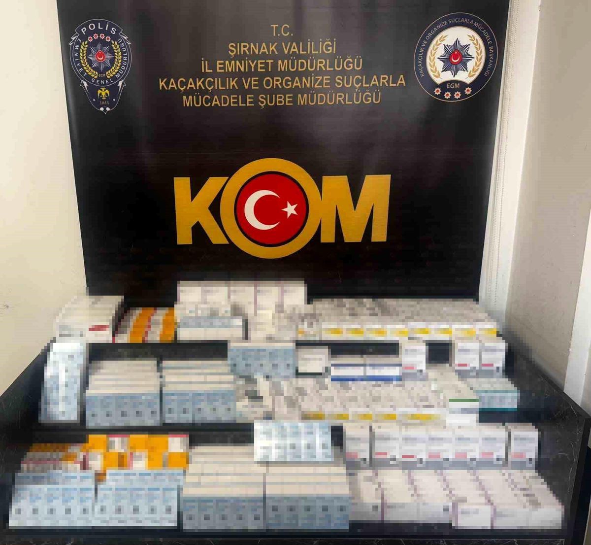Şırnak'ta 16,2 milyon liralık kaçak ürün ele geçirildi