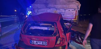 Tokat'ta otomobilin tıra çarptığı kazada 1 kişi öldü