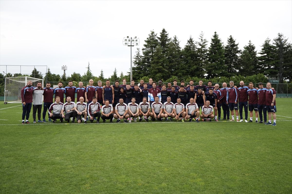 Trabzonspor'un yeni sezon hazırlık çalışmalarından bir kare