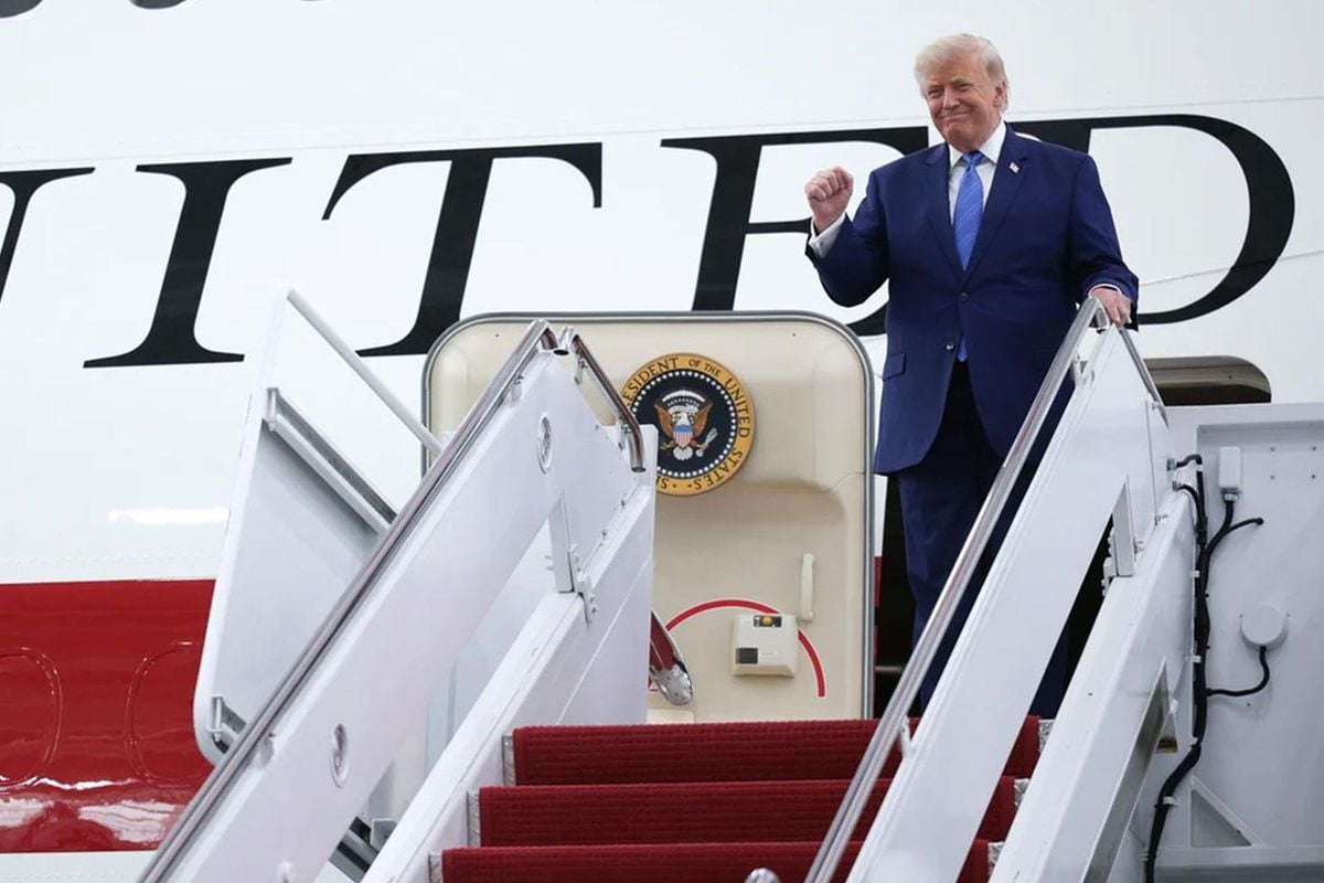 ABD Başkanı Donald Trump'ın yeni başkanlık uçağı Air Force One.