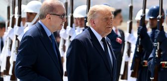 Erdoğan Trump'ı Ankara'da karşıladı