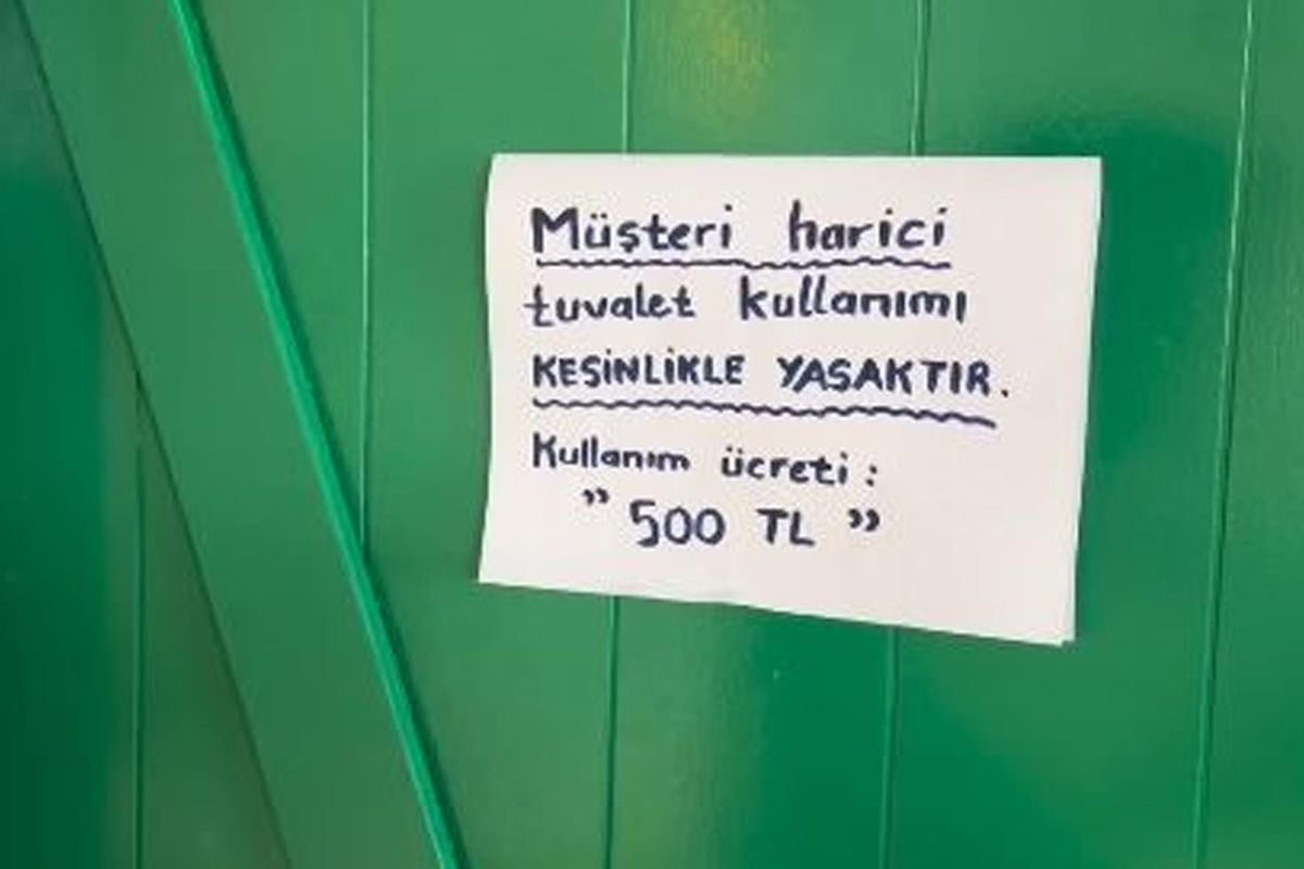 'Yok artık' dedirten görüntü! Tuvalet kullanmak 500 TL