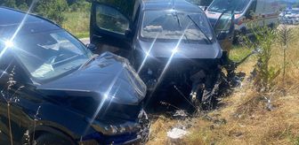 Bilecik'te SUV tipi araç ile panelvanın çarpıştığı kazada 2 kişi yaralandı