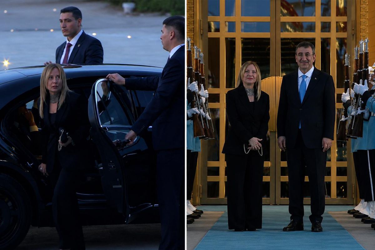 Cumhurbaşkanlığı Külliyesi'ndeki akşam yemeğine gelen son lider Meloni oldu