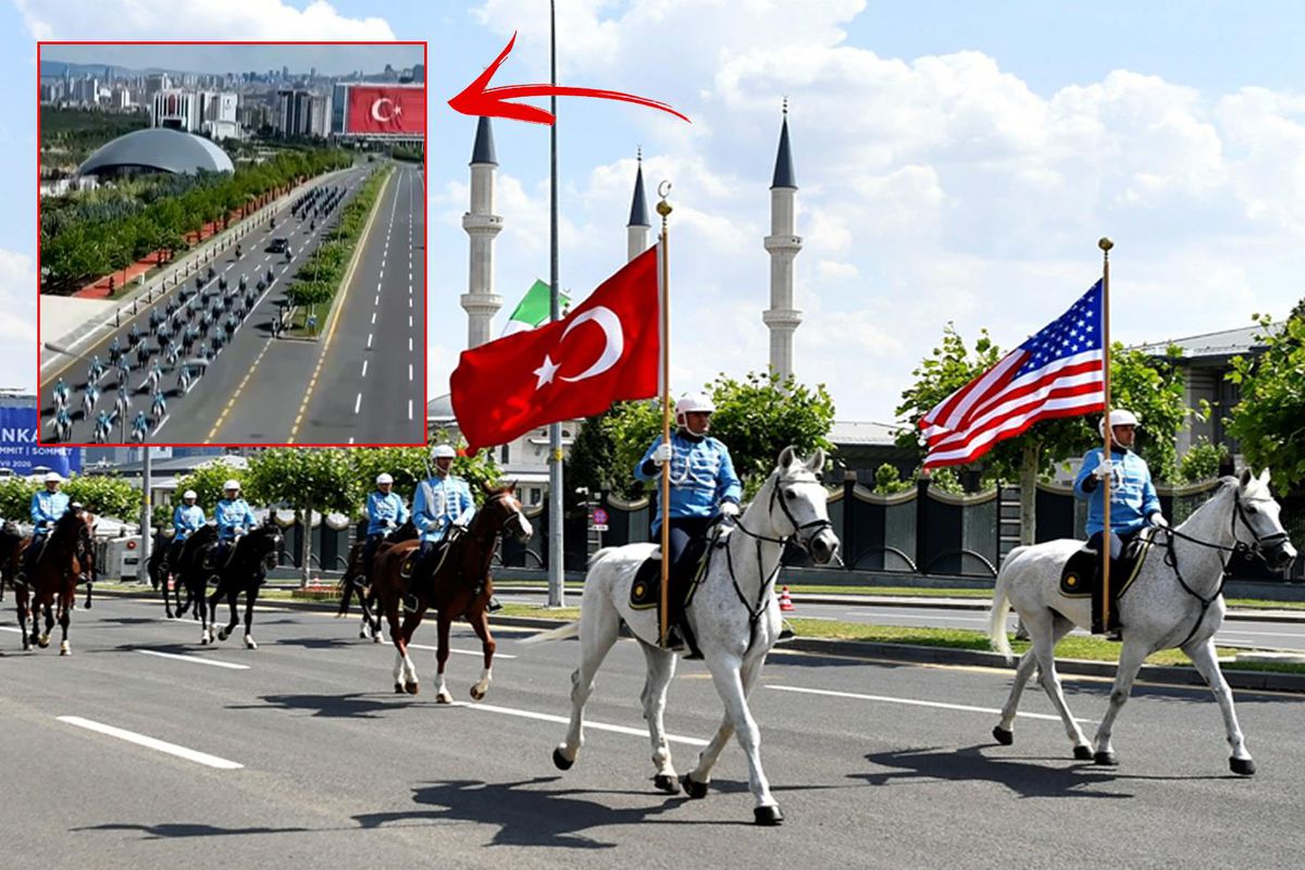 Atlı birlikler göz doldurdu, mest eden karşılamaya Beyaz Saray da kayıtsız kalamadı