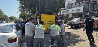 Kepez'de kaldırım işgaline zabıta denetimi