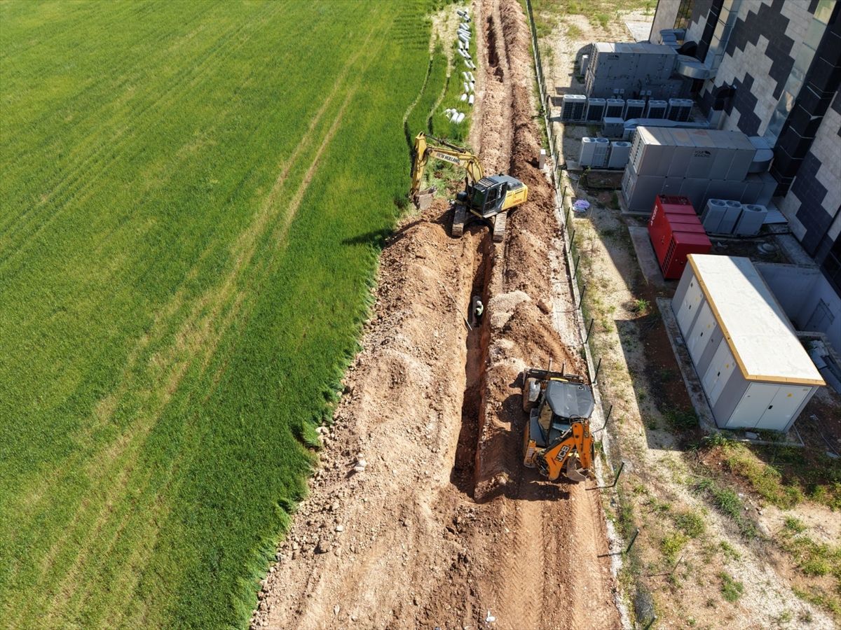 Mardin'de 680 metre uzunluğunda atık su hattı imalatı çalışmaları tamamlandı