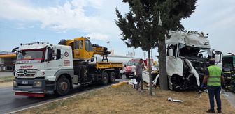 Mersin'de 2 tırın çarpışması sonucu 1 kişi yaşamını yitirdi