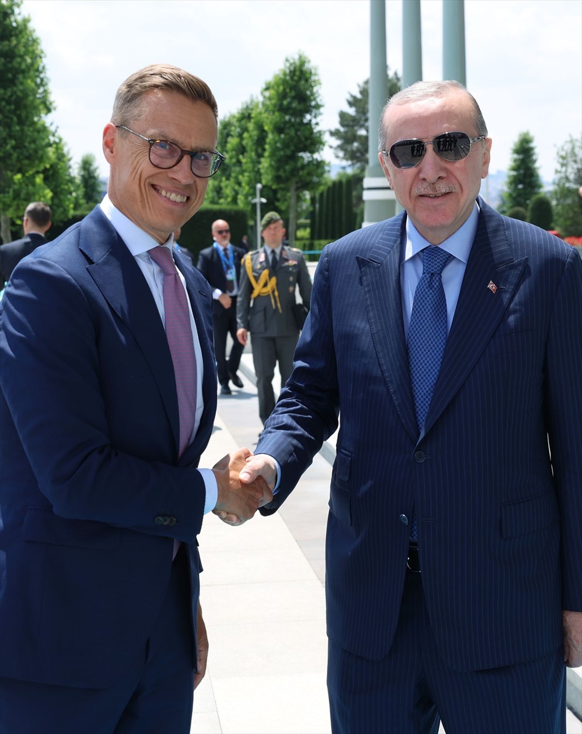 Erdoğan ve Stubb NATO Zirvesi'nde bir araya geldi