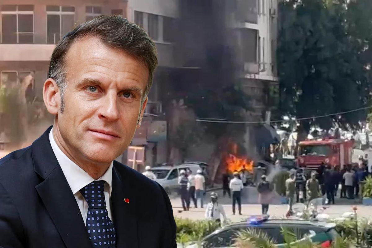 Şam'da Fransa Cumhurbaşkanı Macron'un kaldığı otelin yakınında patlama