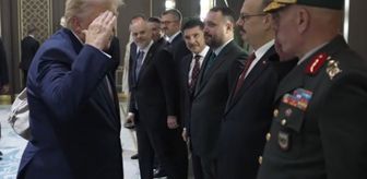 Beştepe'de tarihi anlar! Trump, Ankara Garnizon Komutanı'na asker selamı verdi
