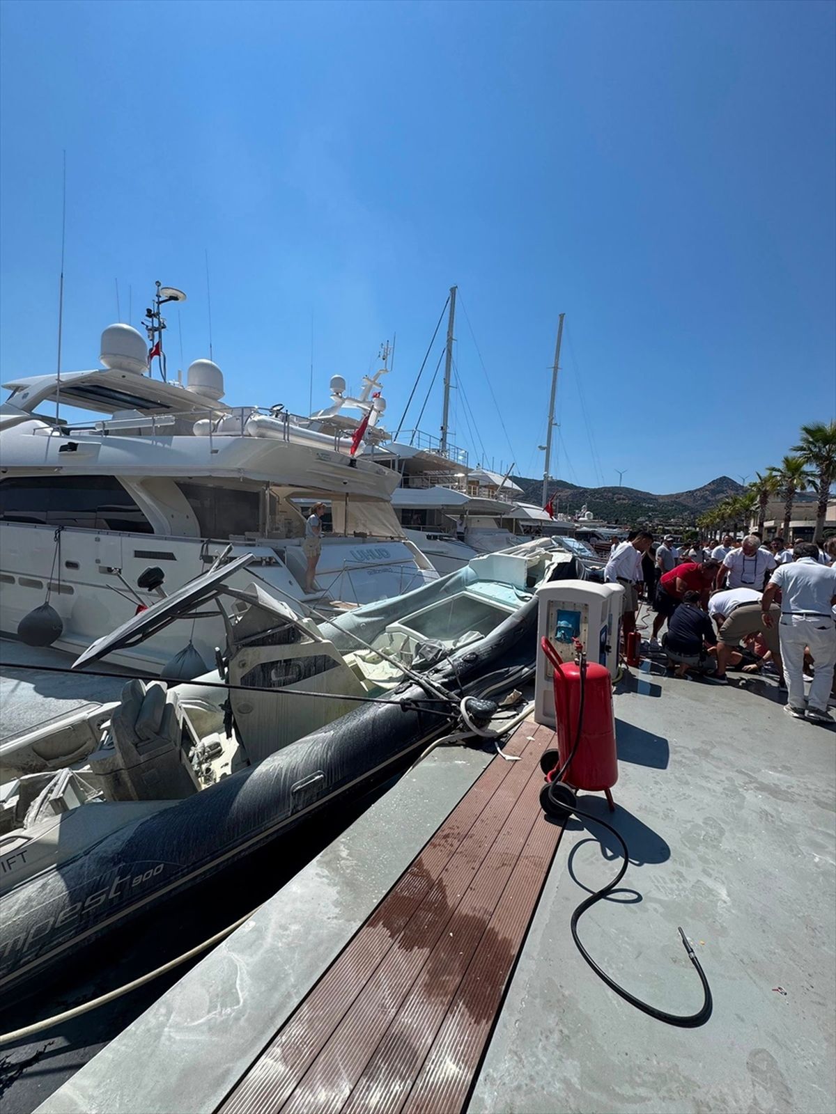 Bodrum'da botta meydana gelen patlamada 1 kişi yaralandı