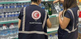 Denizli'de ambalajlı su ve maden suyu fiyatları denetlendi