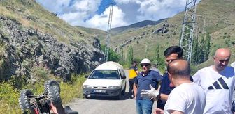 Erzurum'da devrilen ATV'nin sürücüsü öldü