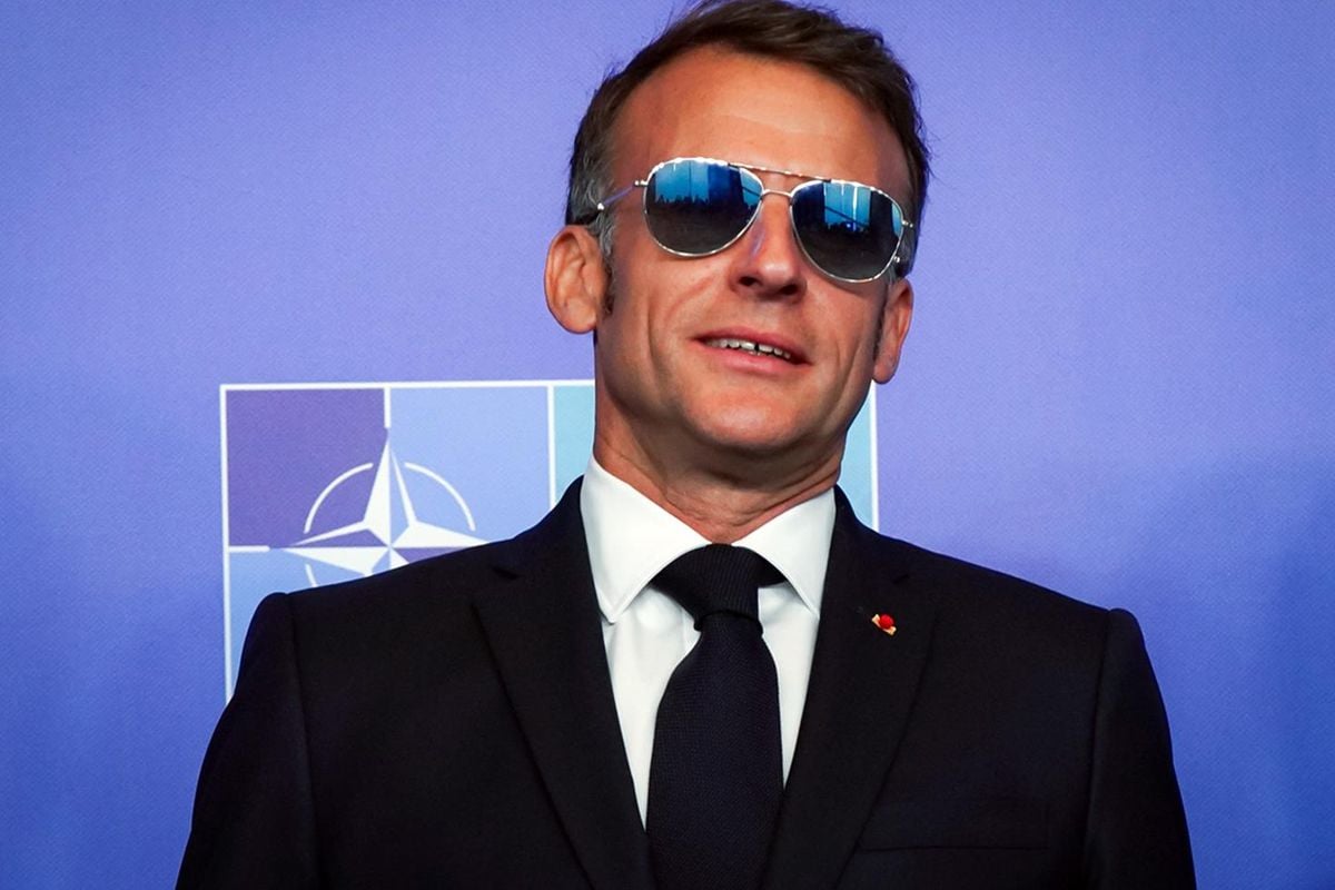 İşte Macron'un güneş gözlüğünü hiç çıkarmamasının nedeni