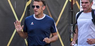 NATO ANKARA ZİRVESİ - Fransa Cumhurbaşkanı Macron, Ankara'da koşu yaptı