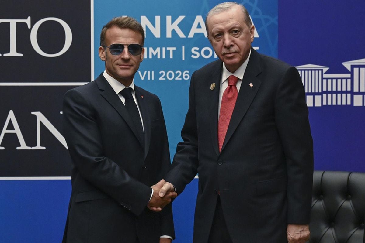 NATO Zirvesi'nde kritik temas! Erdoğan, Macron ile görüştü