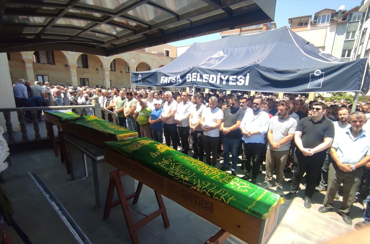 Ordu'da arazi tartışmasında öldürülen aynı aileden 3 kişinin cenazeleri defnedildi