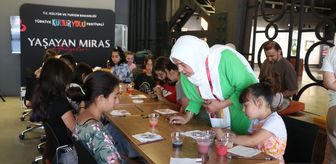 Sakarya'da çocuklar Kültür Yolu Festivali'nde çini sanatını deneyimledi