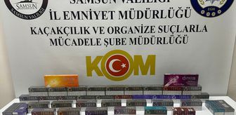 Samsun'da kaçak tütün ürünleri ele geçirildi