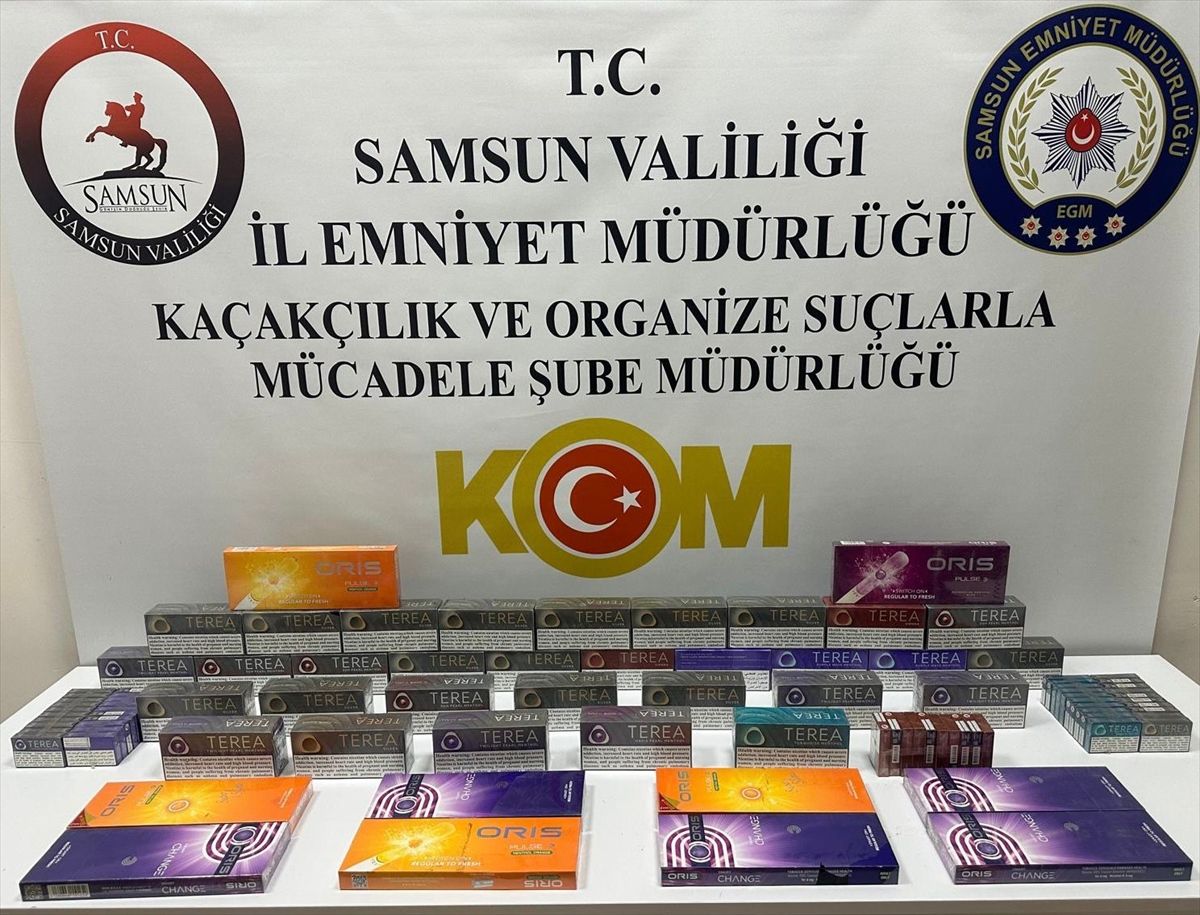 Samsun'da kaçak tütün ürünleri ele geçirildi